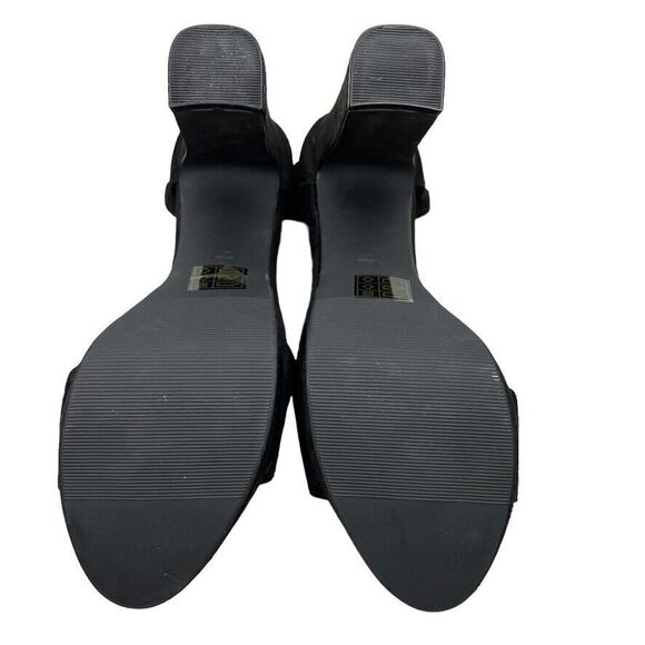 Nasty Gal Women's Black Faux Suede Mis Sized NWOT Platform Heel Size 8.5/39 M - Picture 10 of 12